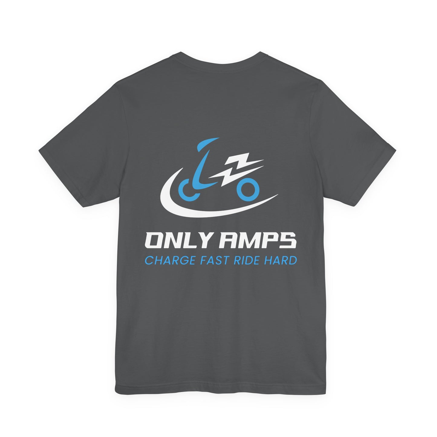 Charge Fast Ride Hard Unisex Tee | Cycling Tee, Gift for Cyclists, Motivational Shirt, Activewear, Casual Wear