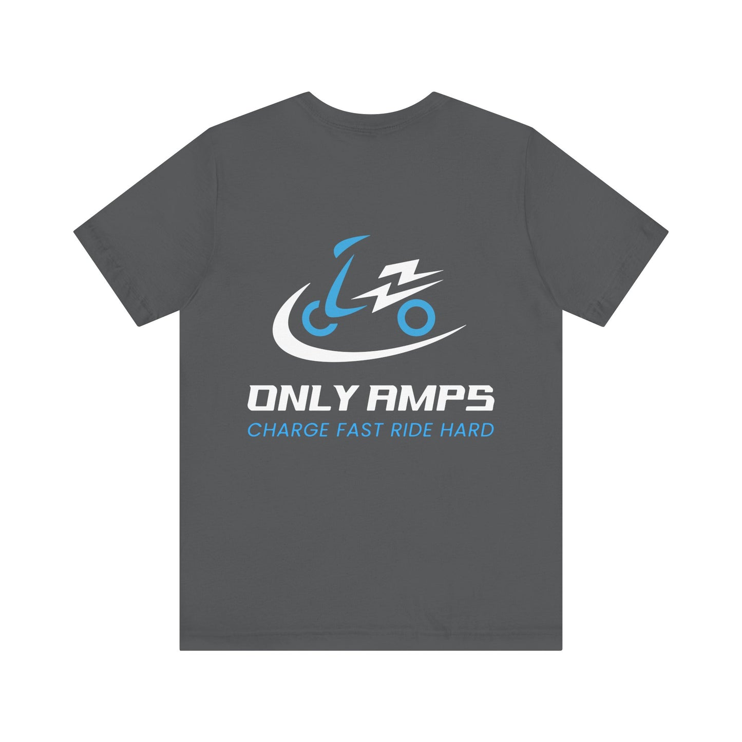 Charge Fast Ride Hard Unisex Tee | Cycling Tee, Gift for Cyclists, Motivational Shirt, Activewear, Casual Wear