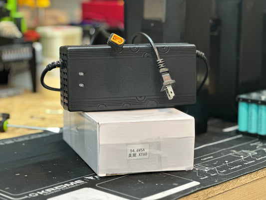 48v 5a Charger with Male XT60(54.6v)