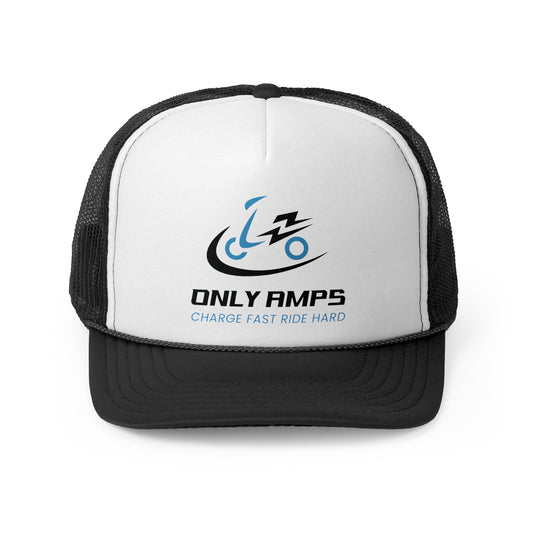 Only Amps Trucker Cap - Charge Fast Ride Hard, Perfect for Outdoor Enthusiasts