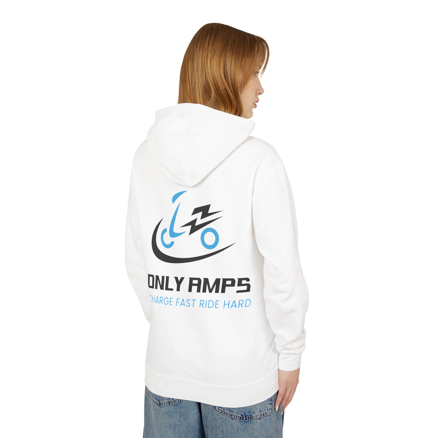 Unisex Lightweight Hoodie with 'Only Amps' Design - Perfect for Biking Enthusiasts, Casual Wear, Gifts for Him/Her, Sports Apparel, [...]