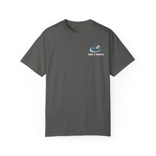 Unisex Garment-Dyed T-Shirt - ONLY AMPS Charge Fast Ride Hard