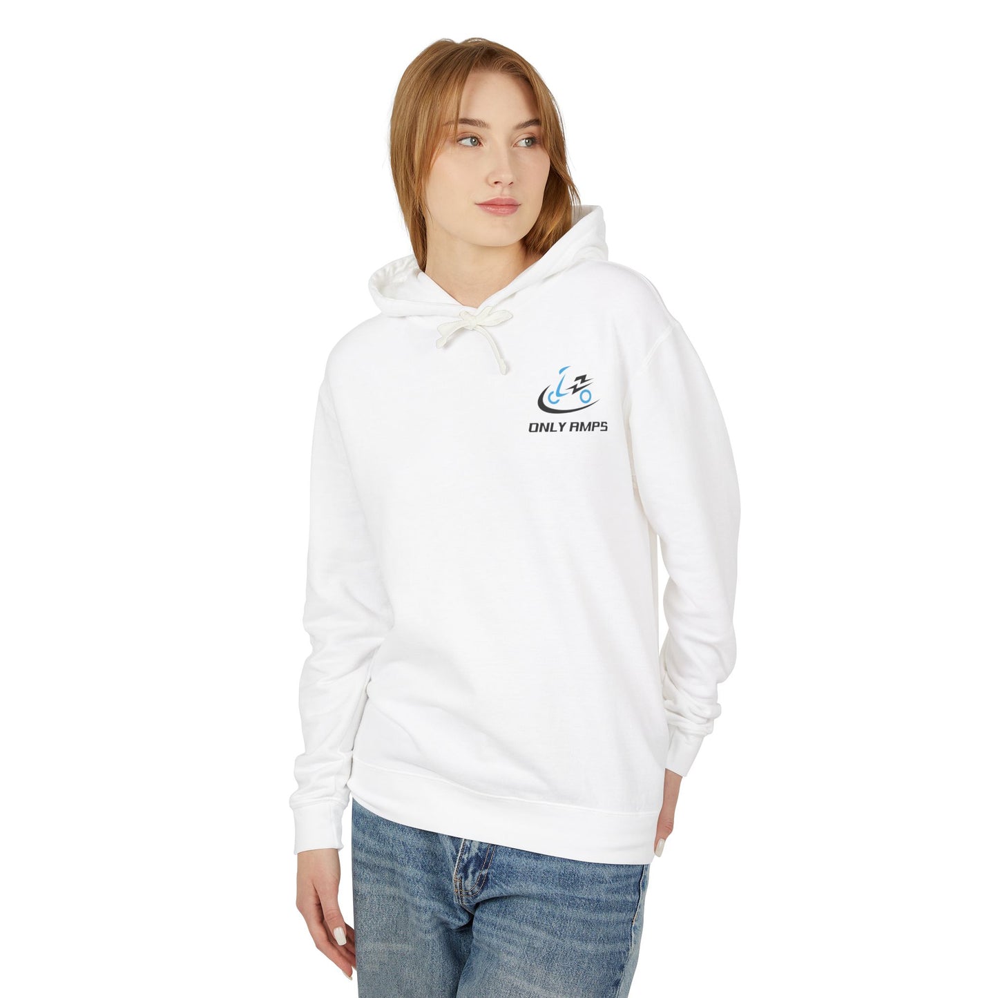 Unisex Lightweight Hoodie with 'Only Amps' Design - Perfect for Biking Enthusiasts, Casual Wear, Gifts for Him/Her, Sports Apparel, [...]