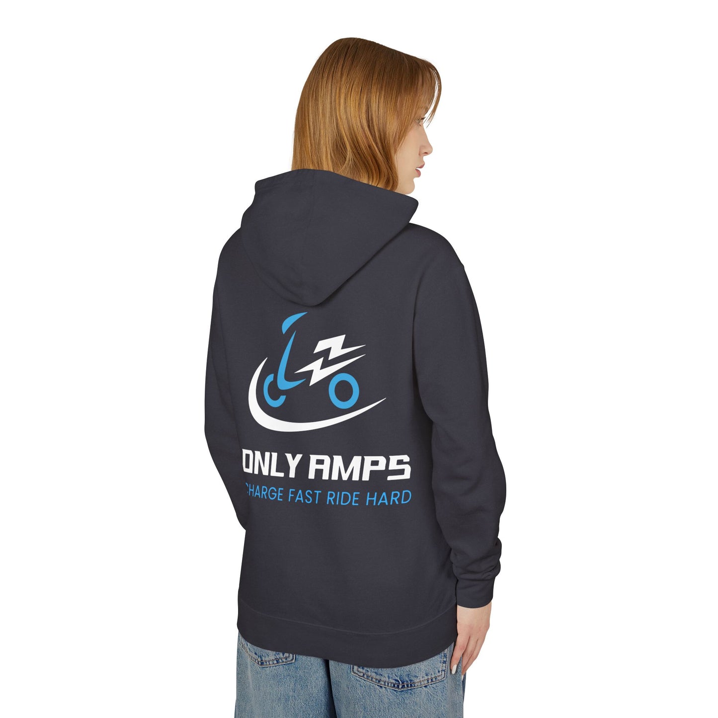 Unisex Lightweight Hoodie with 'Only Amps' Design - Perfect for Biking Enthusiasts, Casual Wear, Gifts for Him/Her, Sports Apparel, [...]