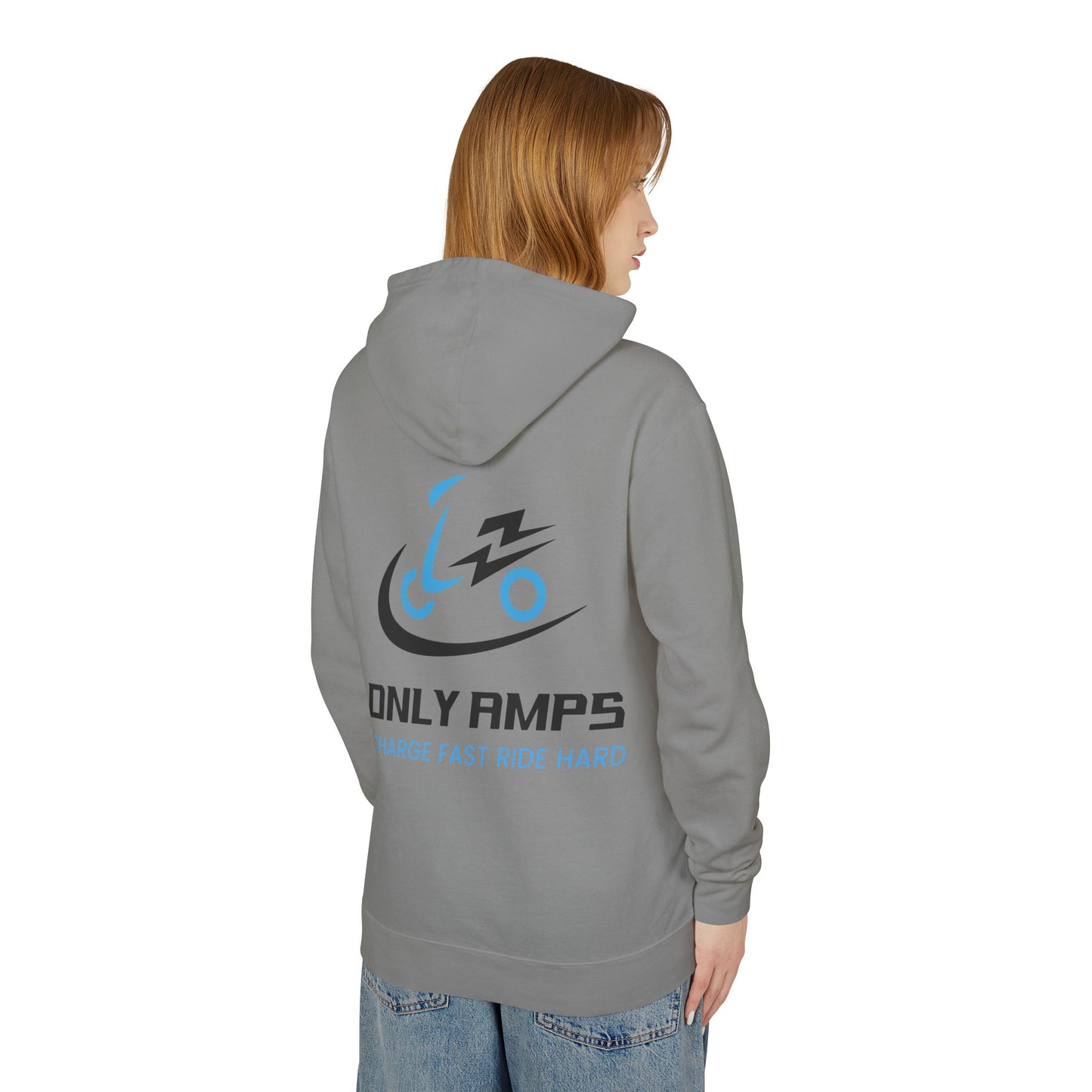 Unisex Lightweight Hoodie with 'Only Amps' Design - Perfect for Biking Enthusiasts, Casual Wear, Gifts for Him/Her, Sports Apparel, [...]