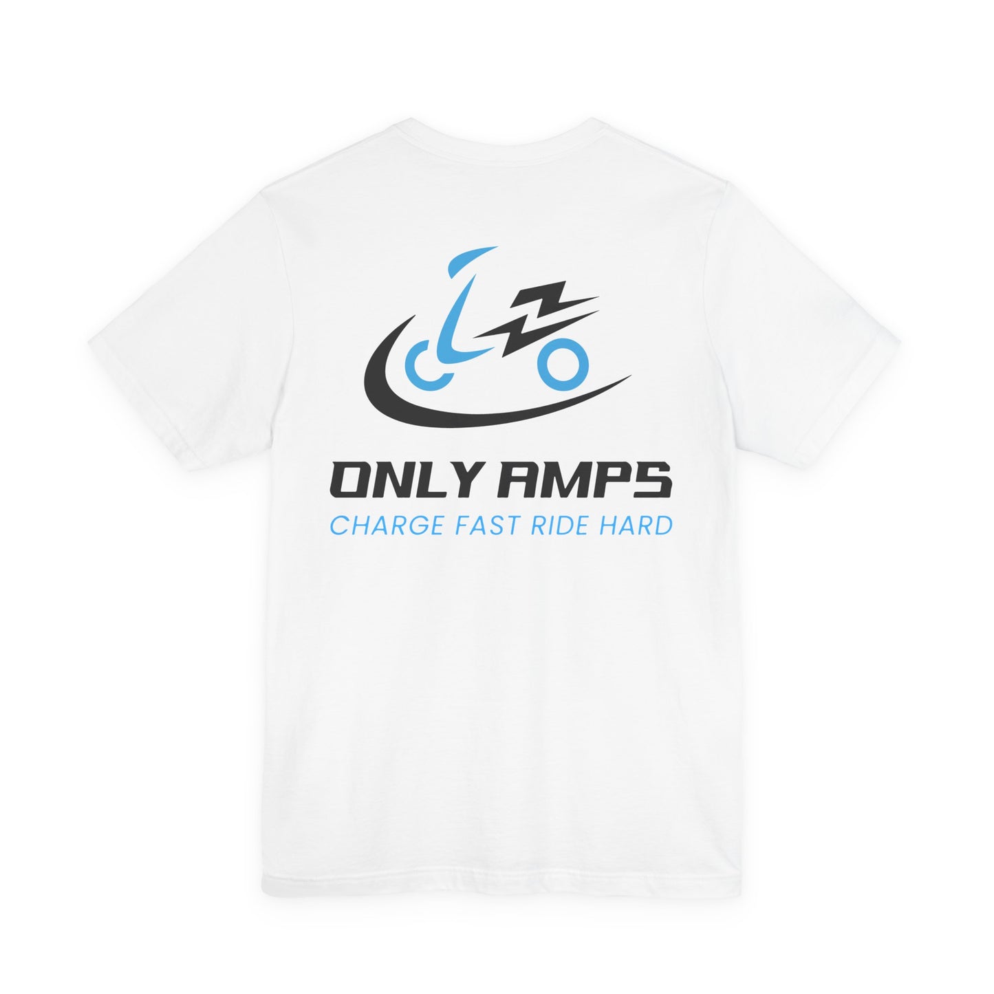 Charge Fast Ride Hard Unisex Tee | Cycling Tee, Gift for Cyclists, Motivational Shirt, Activewear, Casual Wear